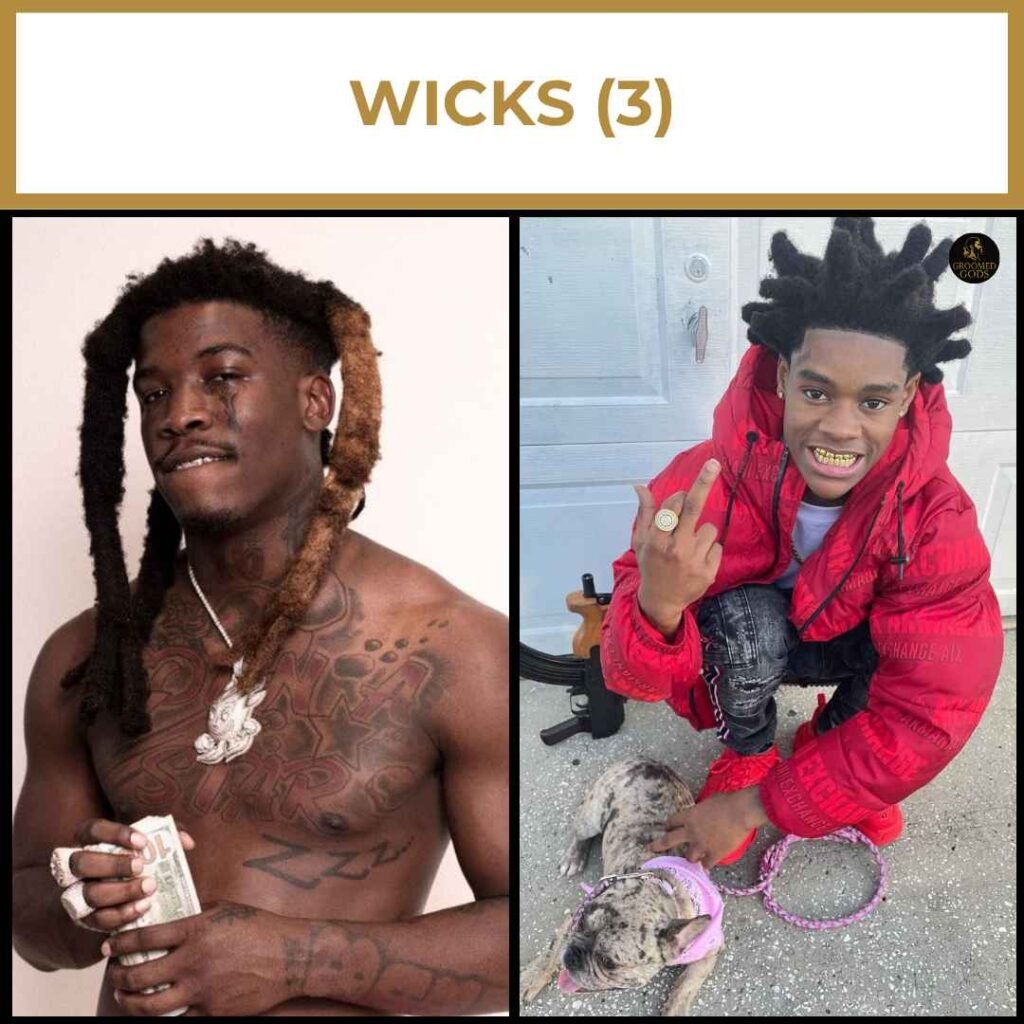 Wick Dreads for Black Men Wick dreads for Black men featuring bold, thick locs with unique shapes and creative parting styles.